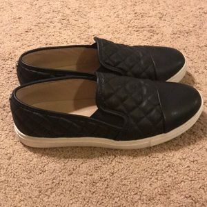 Black Steve Madden Ecentrcq slip on sneaker